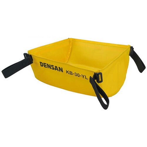 キャタツアンダーバッグ デンサン KB-30-YL イエロー 脚立に取り付ける便利袋、作業中のチョイ置きに力..