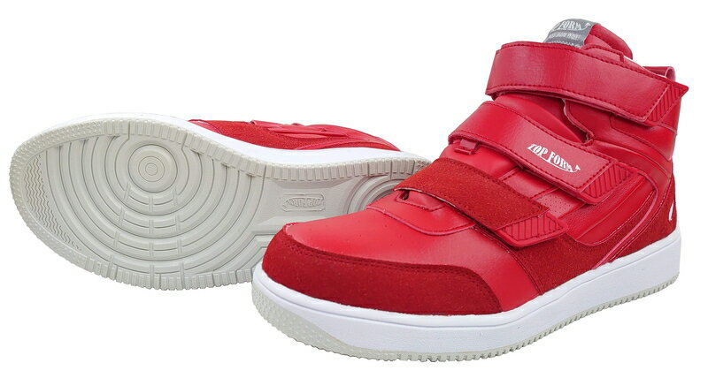 【サマーSALE開催中】安全靴 ハイカット 赤 レッド マジックテープ 制菌・消臭 耐滑 滑りにくい セーフティースニーカー スニーカー 靴 メンズ ハイカットセーフティスニーカー業務用 作業用 セーフティースニーカー 作業靴 工場 ワークシューズ マジックタイプ