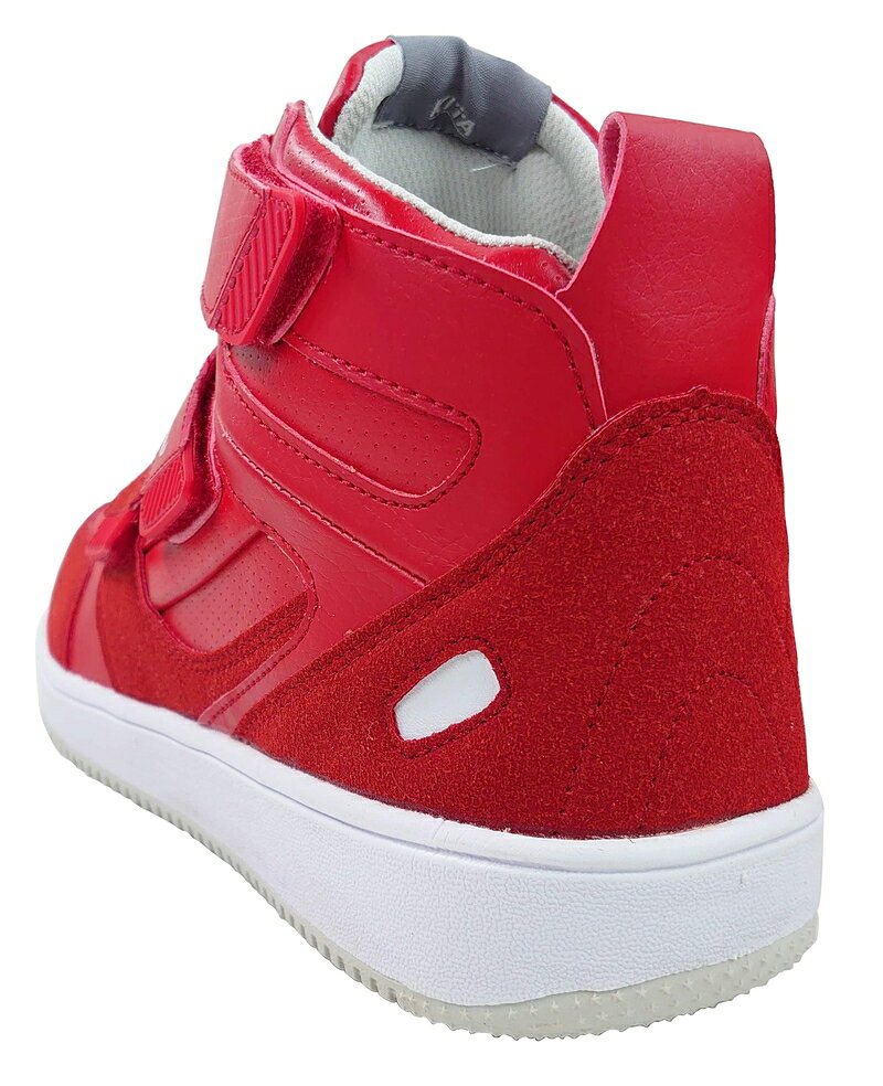 【サマーSALE開催中】安全靴 ハイカット 赤 レッド マジックテープ 制菌・消臭 耐滑 滑りにくい セーフティースニーカー スニーカー 靴 メンズ ハイカットセーフティスニーカー業務用 作業用 セーフティースニーカー 作業靴 工場 ワークシューズ マジックタイプ