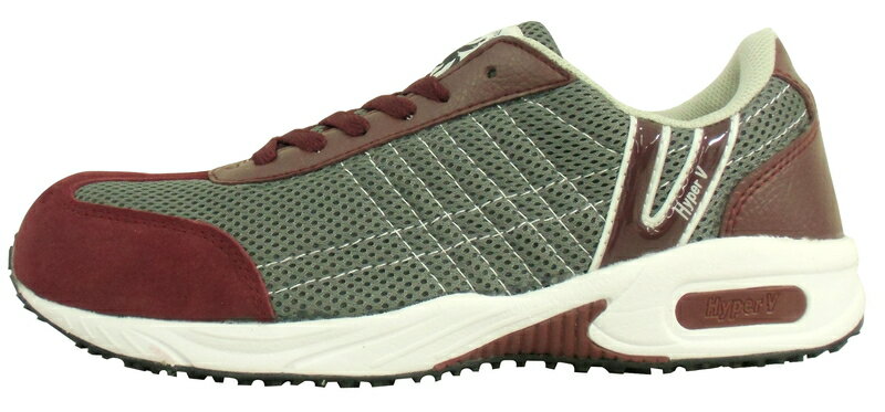 ハイパーV＃2000 安全スニーカー（ヒモ） チョコ