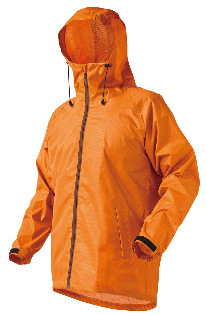 【6ヶ月保証付】フィールドレインプラス ジャケット オレンジ 合羽 防水 梅雨 通勤 通学 自転車 レインウェア カッパ 雨合羽 雨具 カラフルな3色展開の上下別売りの合羽です bkt1019299