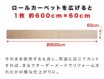 滑り止めカーペット 徳用 6m ロングカーペット ロールカーペット 約600cm 60cm 洗えるカーペット 防音 ラグ 無地 ペット 置くだけで吸着マット ロングマット ロールマット 廊下マット キッチンマット 玄関マット 階段マット トイレマット 送料無料