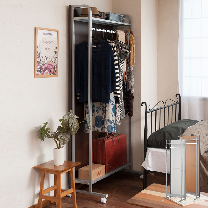 キャスター付きパーテーション(ロッカー)幅60cm コートハンガー シンプル パーティション