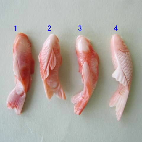 ピンク珊瑚 開運! 昇り鯉 ピンタック ピンブ...の紹介画像2