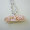 ミッド珊瑚 薔薇の彫り かんざし 真鍮 ばら 宝石サンゴ 珊瑚婚 還暦 誕生日 御祝 厄除 御守 3月の誕生石 ギフト プレゼント 結婚35周年 珊瑚職人