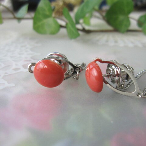 桃珊瑚 タイタック タイピン ラウンド 天然素材 メンズアイテム 『宝石サンゴ』 珊瑚婚 還暦 誕生日 御祝 厄除 御守 3月の誕生石 ギフト プレゼント 結婚35周年 珊瑚職人