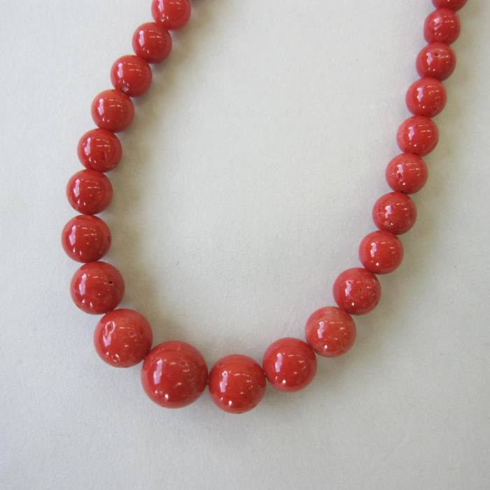 天然赤珊瑚 ネックレス (イタリア産) Ｎー036 天然赤珊瑚 ネックレス (イタリア産) Nー036