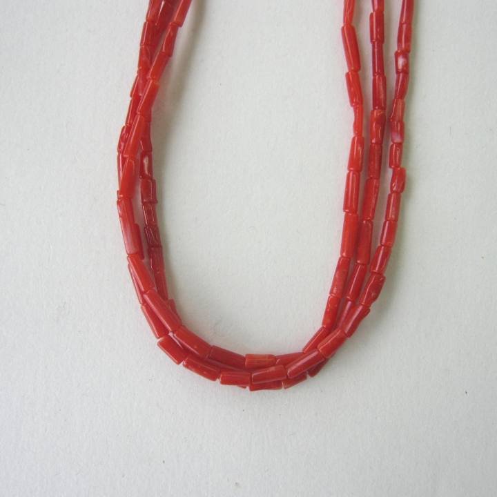 赤珊瑚 ネックレス 3連 30cm 45g 赤珊瑚 ネックレス 3連 30cm 45g