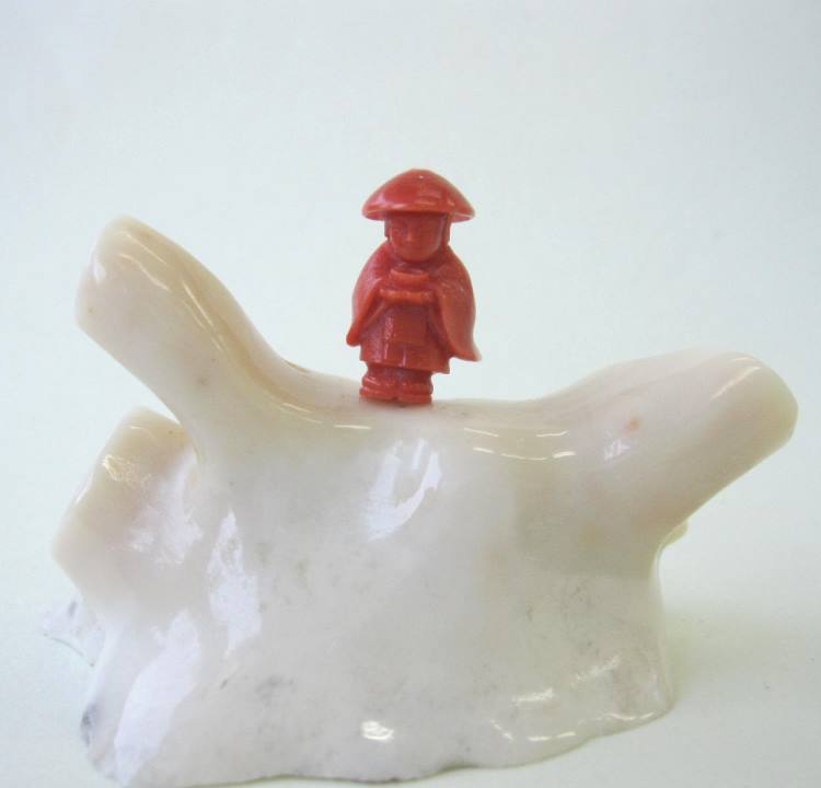 桃珊瑚 弘法大師 置物 ミッド珊瑚台 飾り 御守 風水 宝石サンゴ 珊瑚婚 還暦 誕生日 御祝 厄除 御守 3月の誕生石 ギフト プレゼント 結婚35周年 珊瑚...