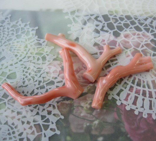 ピンク珊瑚の枝パーツ（1本）/手作り/さんご・サンゴ送料無料【smtb-KD】