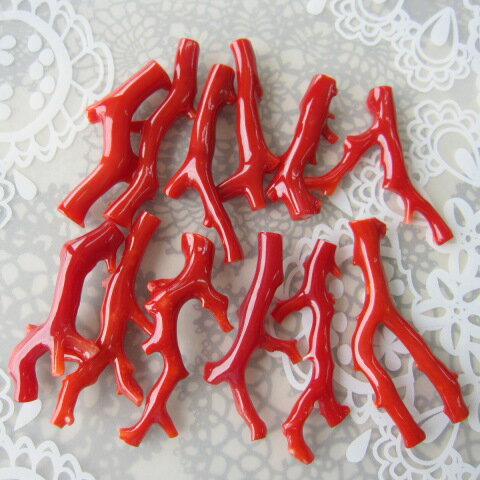 日本・高知産赤珊瑚 枝パーツ 手作り 天然 『宝石サンゴ』 珊瑚婚 還暦 誕生日 御祝 厄除 御守 3月の誕生石 ギフト プレゼント 結婚35周年 珊瑚職人