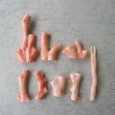 ピンク珊瑚 箸置き パーツ 手作り アクセサリー 『宝石サンゴ』 珊瑚婚 還暦 誕生日 御祝 厄除 御守 3月の誕生石 ギフト プレゼント 結婚35周年 珊瑚職...