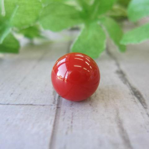 【希少】 日本・高知産 血赤(ちあか)珊瑚 丸玉ルース (11.5ミリ) パーツ 手作り 『宝石サンゴ』 珊瑚婚 還暦 誕生日 御祝 厄除 御守 3月の誕生石 ...