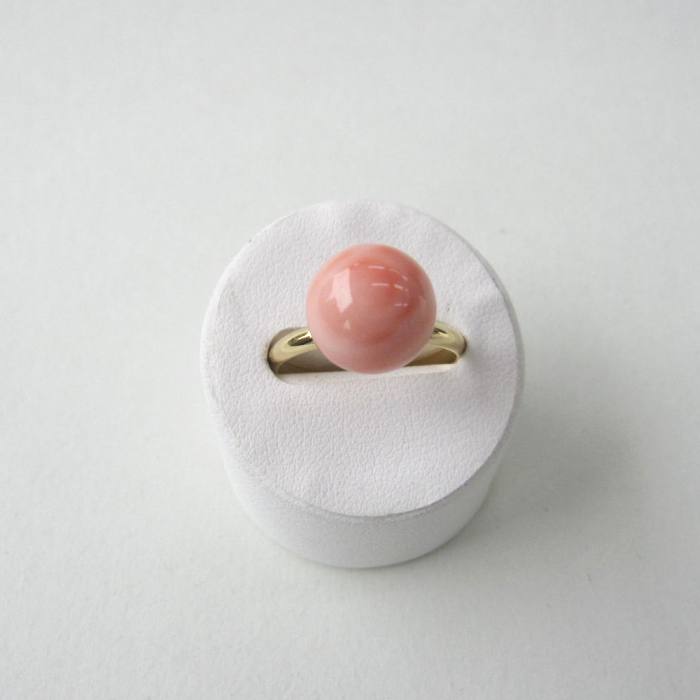 大粒 ピンク珊瑚 フリーリング・指輪 (10.6ミリ) 天然石 コーラル 『宝石サンゴ』 珊瑚婚 還暦 誕生日 御祝 厄除 御守 3月の誕生石 ギフト プレゼン...