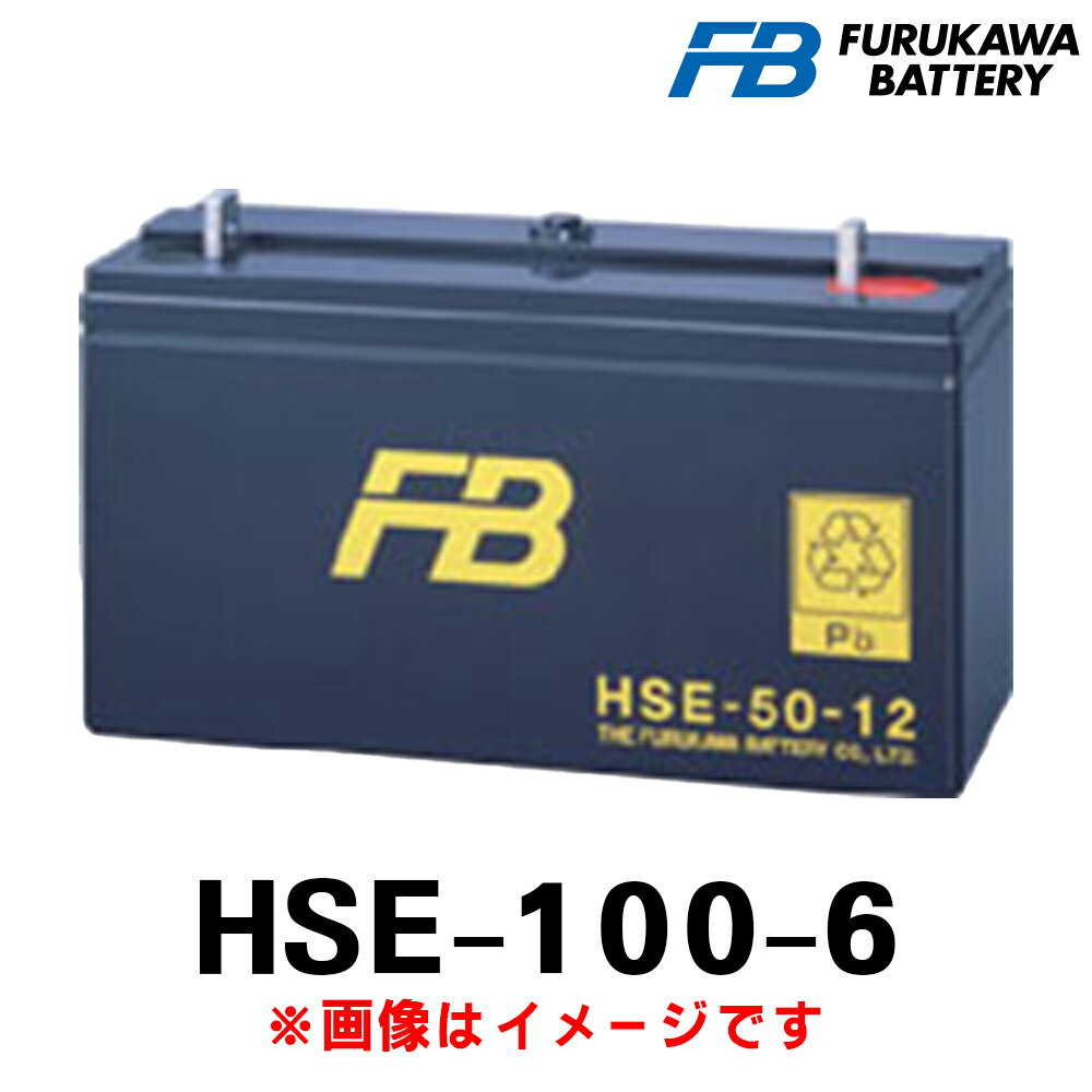 古河電池 HSE-100-6 (6V 100Ah) HSE 産業用 蓄電池 鉛蓄電池 バッテリー 制御弁式据置鉛蓄電池 発電機始動用
