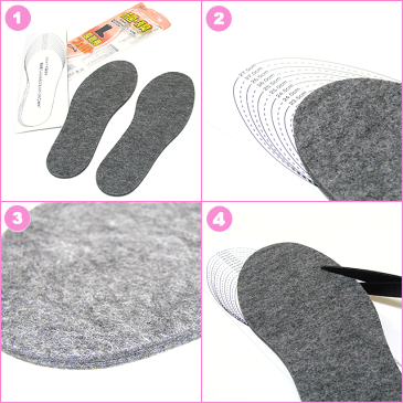 アクティカ ACTIKA 日本製、抗菌・活性炭消臭、保温性、衝撃吸収、長靴(レインブーツ)用、中敷・フェルトインソール・男女兼用フリーサイズ(21.5〜28cm対応) 厚さ6mmメール便(クリックポスト)送料185円