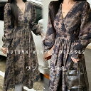 【週末限定:10%OFFクーポン配布中!+P5】ワンピース 長袖 レディース ロングワンピース シャツワンピース シフォンワンピース ワンピース 秋冬 ドレス ...