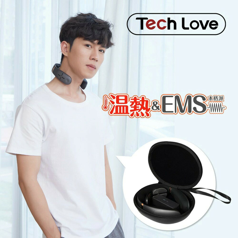 TechLove 首 EMS スマート ヒート ネック ems マッサージ器 ジェルパッド不要 温熱 ...