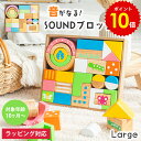 スーパーSALE P10倍!! 出産祝い SOUNDブロックス Large 積み木 音が鳴る 知育玩具 木製 木のおもちゃ 玩具 つみき 誕生日 プレゼント 室...