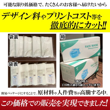 即納 マスク 在庫あり 2000枚 (1箱 50枚 × 40箱) 1ケース 使い捨て 3層構造 プリーツ型 不織布 マスク 白 ホワイト レギュラーサイズ 1ケース