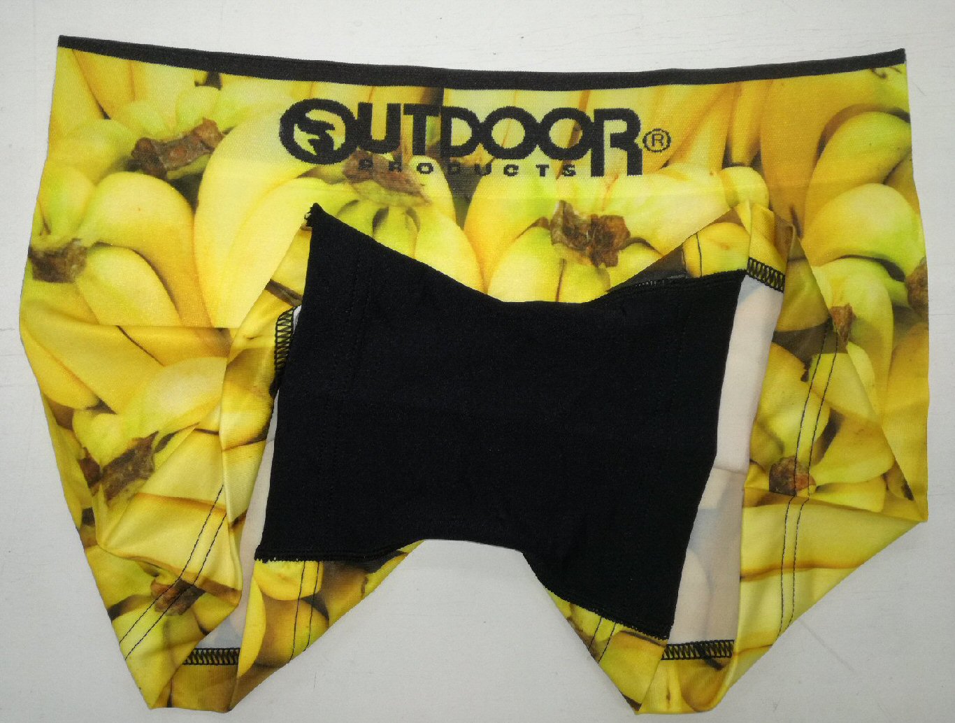 【ノーブランド゛商品】 ボクサーパンツ メンズ バナナ プリント フリーサイズ 紳士 下着 ボクサーブリーフ パンツ アンダーウェア セクシー 水着素材 伸縮性