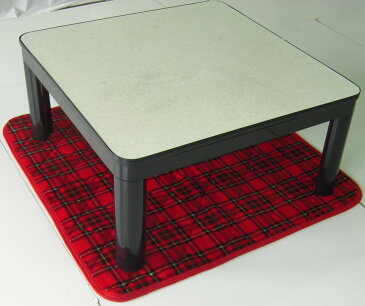 【半額!楽天スーパーSALE期間限定】こたつペット 正方形 95x95cm 起毛 タータンチェック チェック 格子 赤 あったか 暖か 暖かい あたたか おしゃれ かわいい こたつ 中敷 中敷き ラグ クッション クッション マット こたつマット コタツ 冬