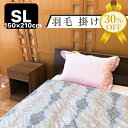 【楽天スーパーSALE★30%OFF】羽毛 掛け布団 シングルロング 150×210cm SL 柄 軽い 立体羽毛 羽毛布団(3)