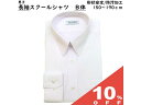 【10%OFF★27日まで】スクール シャツ 長袖 B体 男子 ワイシャツ Yシャツ スクール用 ホワイト 白 形態安定加工 返品不可 防汚加工 ファッション 学校用 学生用 ギフト 贈り物 中学生 高校生