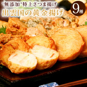 父の日 父の日ギフト プレゼント おつまみセット おつまみ 食べ物『さつま揚げ “無添加”特上薩摩揚げ「出雲国の黄金揚げ」9種詰合せ（のどぐろ・ごぼうほか） 揚げかまぼこ 天ぷら 送料無料（北海道・沖...