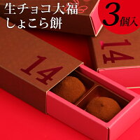 バレンタイン チョコ 2024 『“生チョコ大福”しょこら餅3個入』チョコレート 義理チョコ 本命 プチギフト 子供 職場 会社 おもしろチョコ かわいい 大量 ばらまき お菓子 ギフト プレゼント