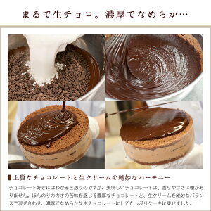 バースデーケーキ誕生日ケーキ恋人達のチョコレートケーキ5号15cm4〜6人分口溶けは生チョコ以上