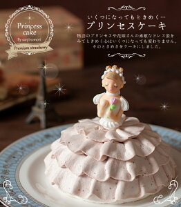 バースデーケーキ キャラクター 誕生日ケーキ プリンセスケーキ ドールケーキ ドレスケーキ 大人 子供 女の子 デコレーションケーキ 3Dケーキ 5.5号 4〜7人分 お姫様 イチゴ とちおとめ