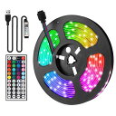 LEDテープライト 10m 300led 30leds/m SMD5050 RGB 16色 APPコントロール 調光 リモコン 防水 高輝度 テープLED テー...