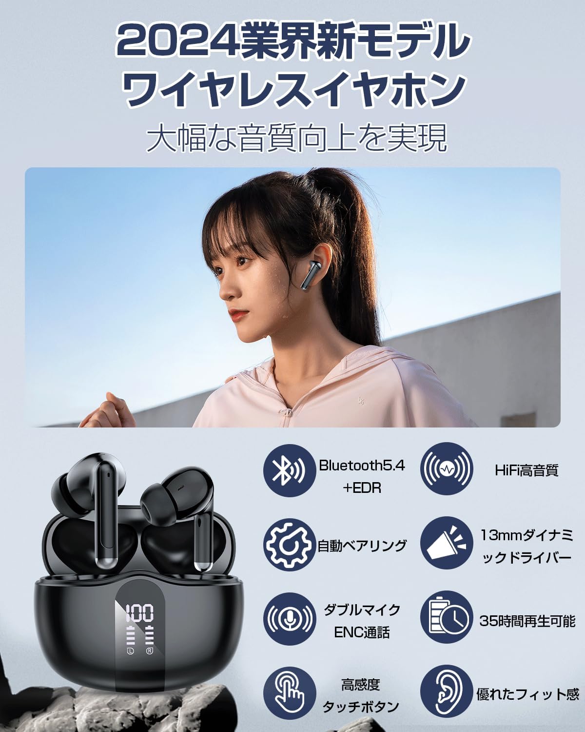 �ڤ����� ʡ�� 2025ǯ�ۥ���ۥ� bluetooth �����磻��쥹 ����Ƴ ����ۥ� �����ߥ󥰥إåɥ��å� �ǿ���bluetooth5.3 5.4 ���ָ��ꥤ��ۥ�ʡ�� ��� �ץ쥼��� ���ե� 6������