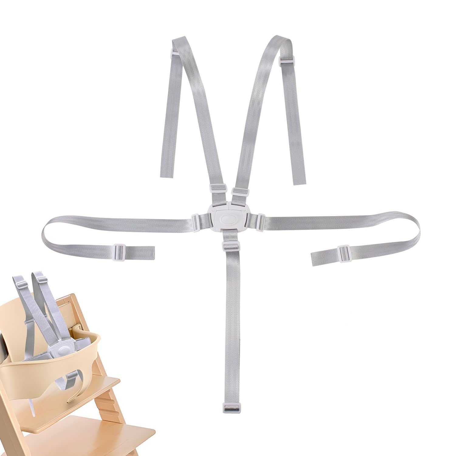 【6/11 1:59まで ポイント倍率アップ！】 Stokke tripp trapp 互換 専用 ベビーセット 延長グライダー付き 赤ちゃん用 安全設計 高品質ABS樹脂 ベビーチェア ハイチェア トレイ対応 子供 出産祝い プレゼント 本体別売り Longsafe (STBS01/1個)