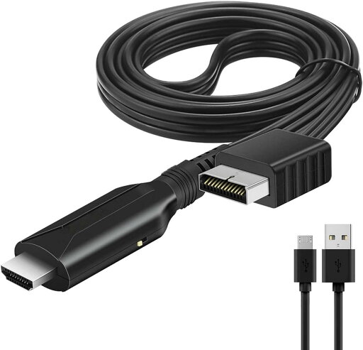 PS2 HDMI 変換アダプター プレステ 2 HDMI に対応した 1080P/720P 画質向上 HDTV ケーブルで、ソニー プレイステーション 1/2/本体に対応し、S/ビデオ信号出力付き(画質 100% 向上、ケーブル長 1M) PS2 HDMI 変換アダプター プレステ 2 HDMI に対応した 1080P/720P 画質向上 HDTV ケーブルで、ソニー プレイステーション 1/2/本体に対応し、S/ビデオ信号出力付き(画質 100% 向上、ケーブル長 1M)