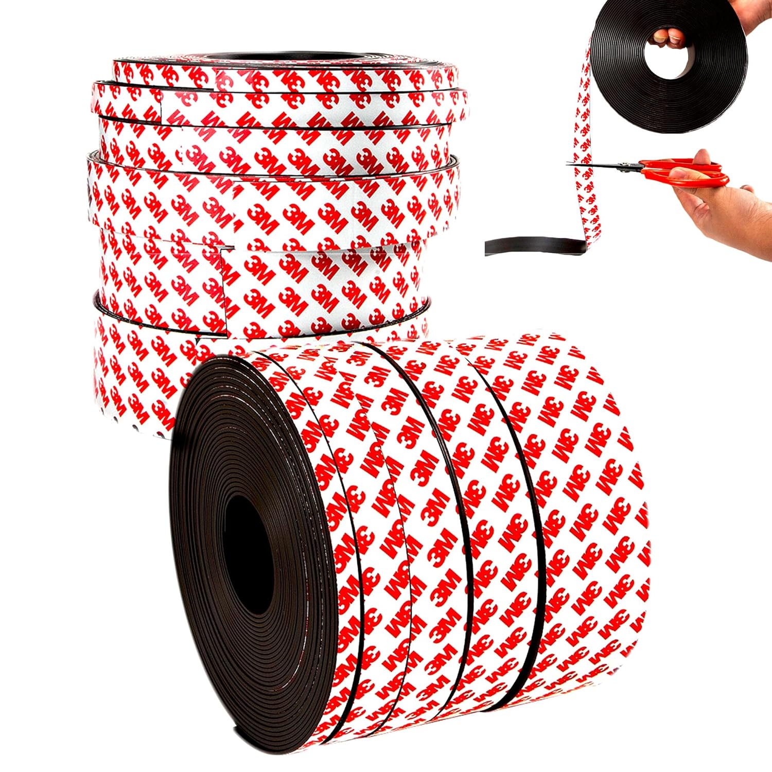 ＼感謝祭P最大47倍／【ネオジム×3Mx柔軟性】ULcomlife マグネット テープ 磁石シート ゴム磁石 超強力 マグネットプレート 異方性タイプ 片面・粘着剤付き 壁に貼る 粘着 シール 切れる 収納 キッチン 車 おもちゃ 看板 ドア テープ付き 幅：20mm 厚み：1.5mm 長さ：2m