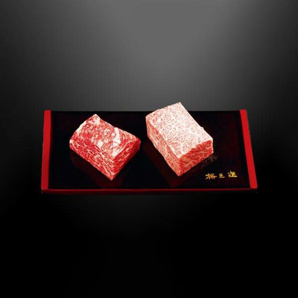 格之進 門崎熟成肉 塊焼きと塊肉セット 1セット：赤身120g、霜降り120g （計240g） 2