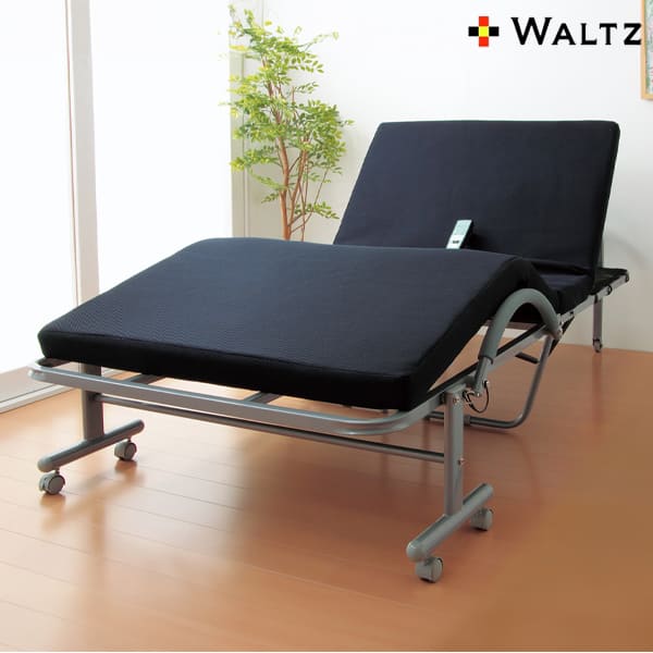 ファミリー・ライフ WALTZ（ワルツ） 立ち座り楽ちん低反発メッシユ仕様電動リクライニングベッド セミダブル 1台