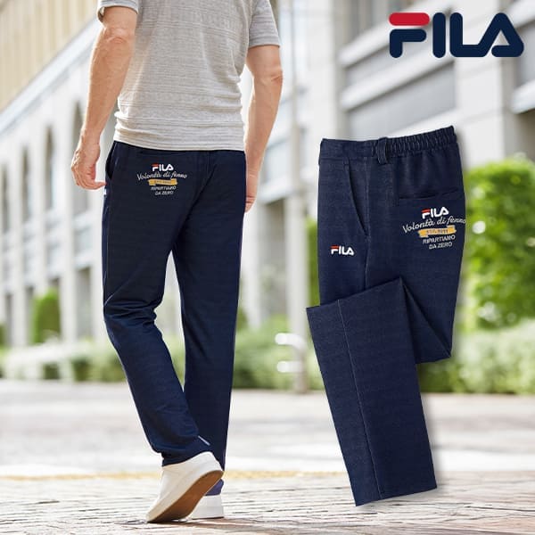 フレンドリー FILA(フィラ) 刺しゅうが映えるデニムパンツ 958224 1本