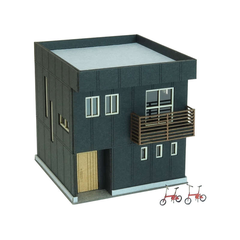 なつかしのジオラマシリーズ　【民家G】　S=1/150 ◆みにちゅあーとキット Nゲージ 建物 精密 おうち時間 工作 ミニチュア インテリア