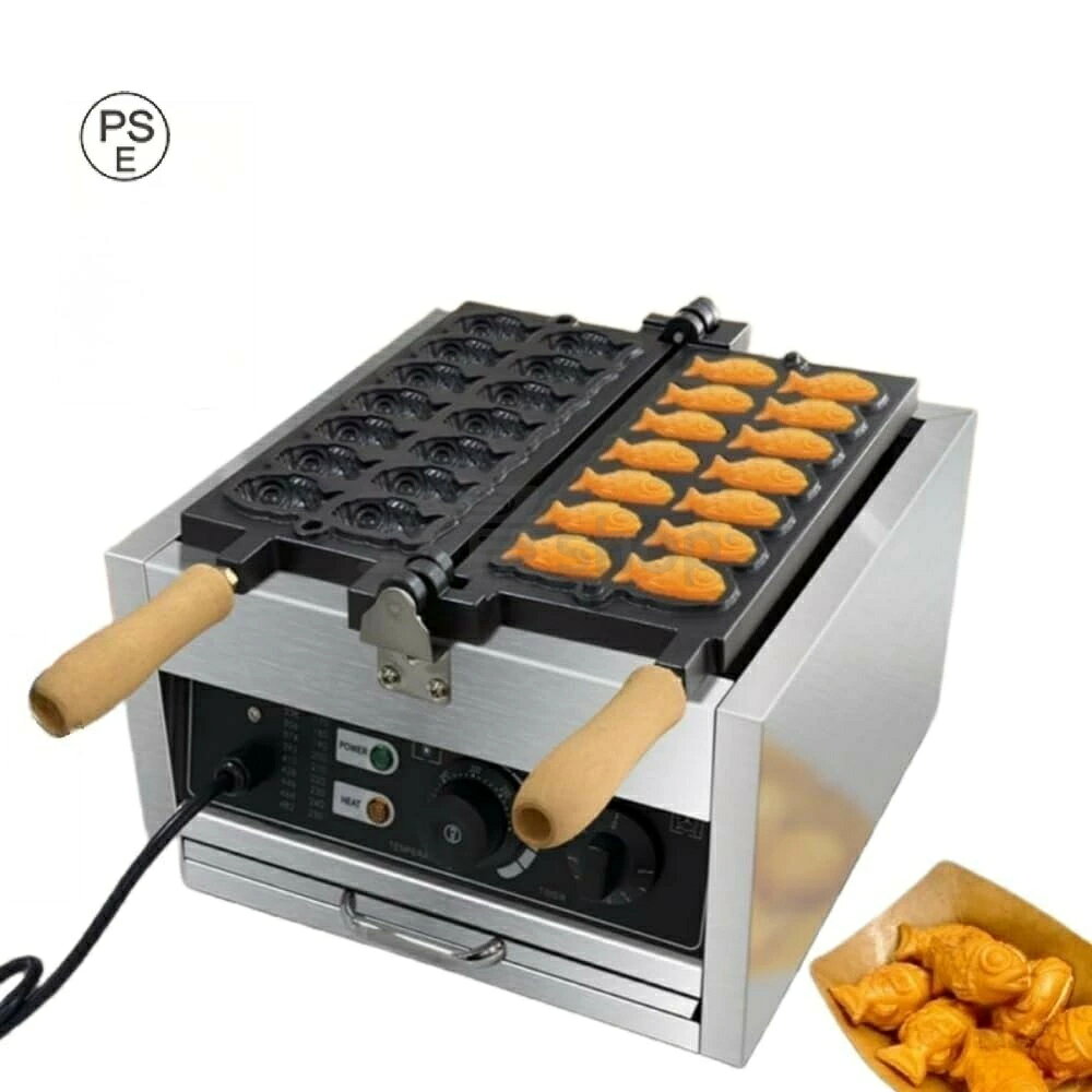鯛焼き器 鯛焼きメーカー 業務用 電気たい焼き機 14穴 ステンレス鋼素材 均一加熱 ...