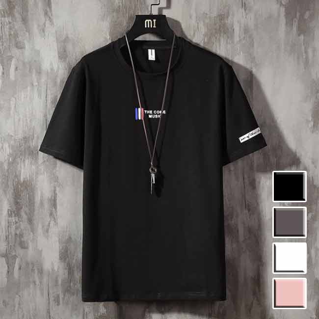 Rakuten - 【トップス・Tシャツ】半袖Tシャツ プリント 夏物 カジュアル 英文字
