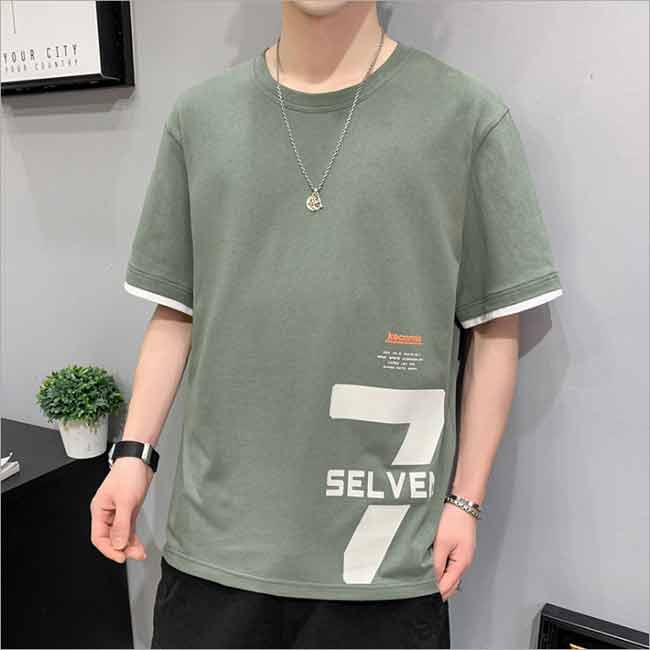 Rakuten - 【トップス・Tシャツ】半袖Tシャツ プリント 夏物 カジュアル ロゴT