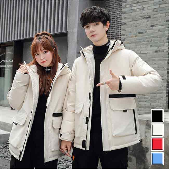 【ジャケット・アウター】ダウン ジャケット ブルゾン あったか 防風 厚手 フード...