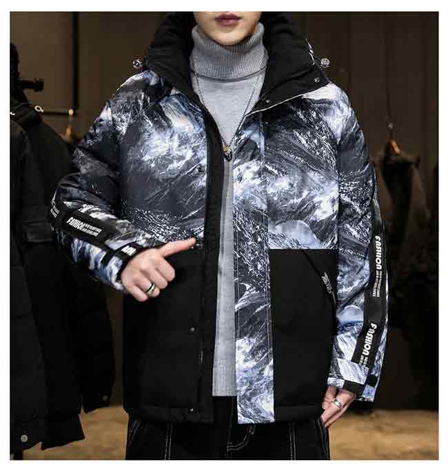 【ジャケット・アウター】ダウン ジャケット ブルゾン あったか 防風 厚手 フード付き