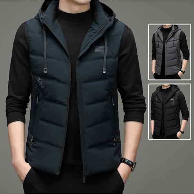 ダウンベストアウトドアベストフード...