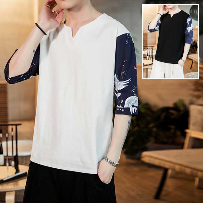 Rakuten - 【綿麻リネン・シャツ】夏物 半袖 リネンTシャツ カジュアルシャツ 綿麻ファッション