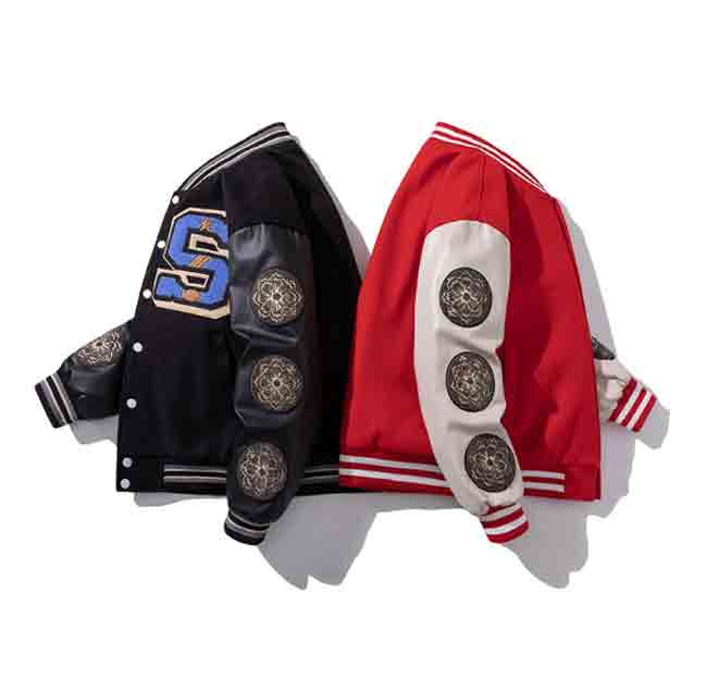 スタジャン フライトジャケット メンズ スタジアムジャンパー スタジャンレザー 中綿入り 革袖 レザー スタジャン冬 スタジアムジャケット 秋冬