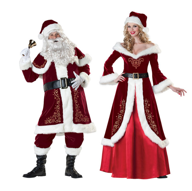 Rakuten - クリスマス衣装　コスプレ サンタクロース 衣装 男女 クリスマス 仮装 Xmas 仮装 サンタクロース ペア サンタ コスチューム キャラクター